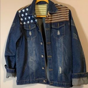 Vintage Looking America denim jean jacket